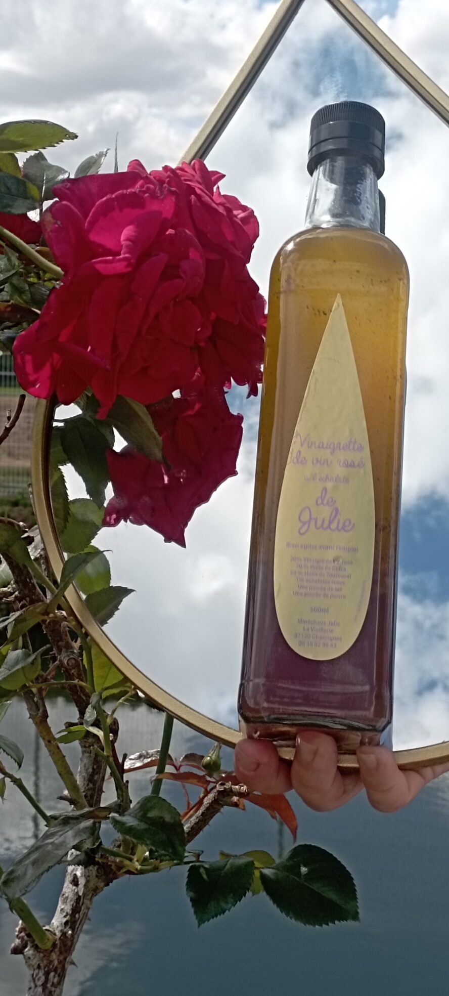 Vinaigrette de vin rosé échalotes